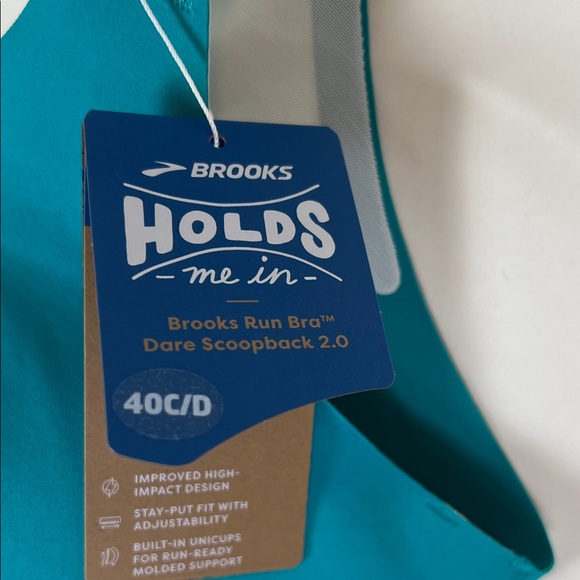 NWT Brooks Run Sports Bra Dare Scoopback 2.0 40 C/D High Impact - Picture 6 of 11